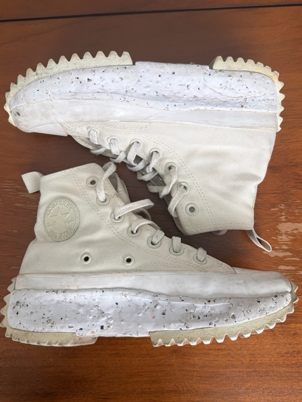 Converse White High-Top Platform Sneakers